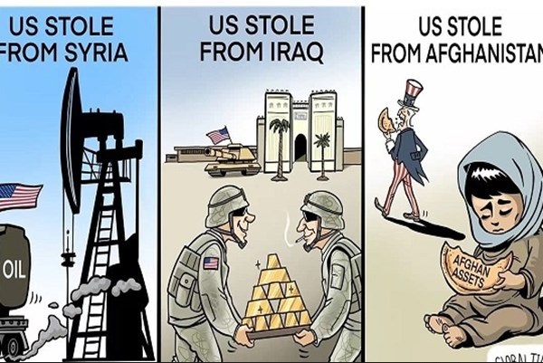 Cartoons / “Global Times” of China; America steals from Syria, Iraq and  Afghanistan – صراط عشق